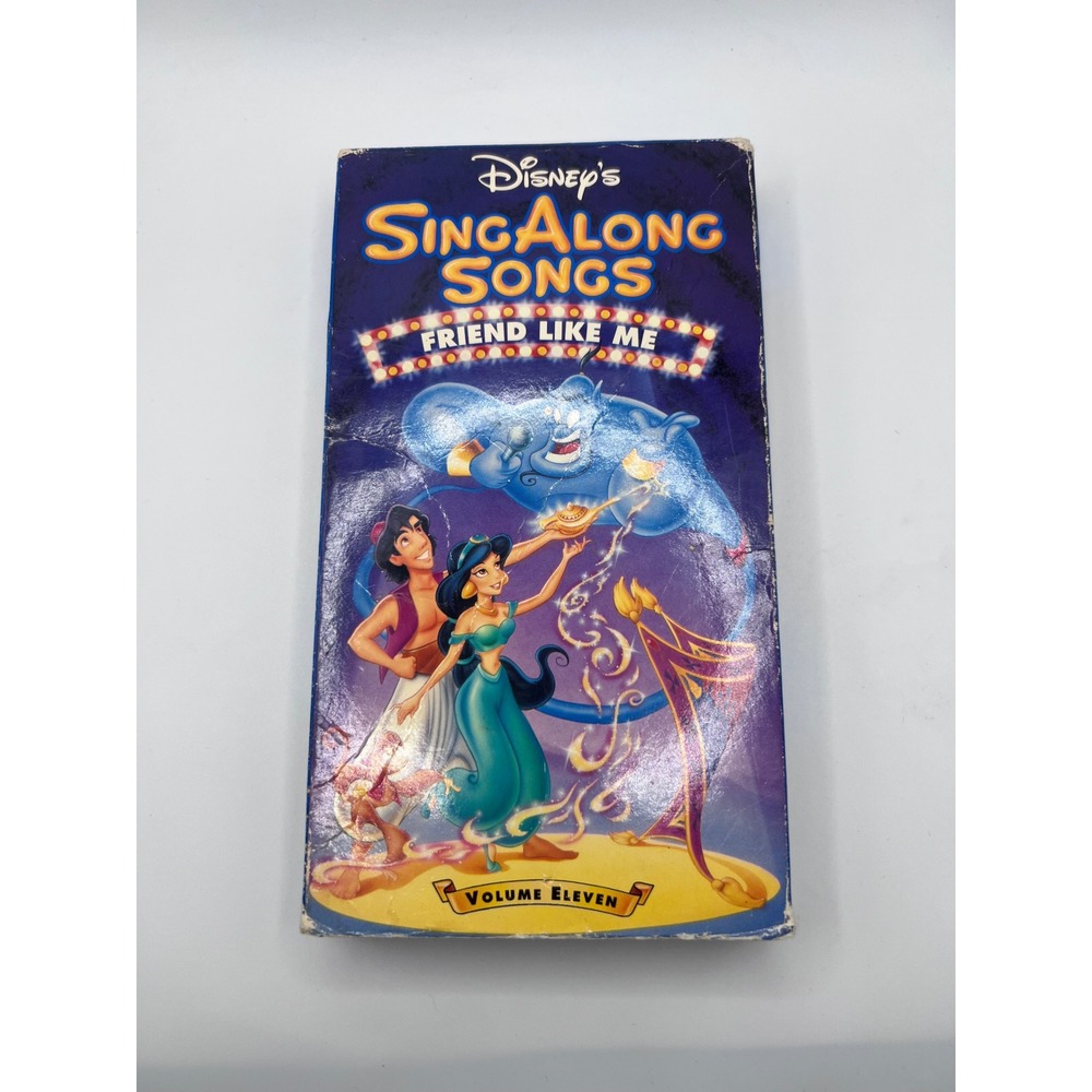 Disney's Sing Along‎ Songs Friend Like Me Vol 11 VHS Tape 1993 Aladdin Disneyana